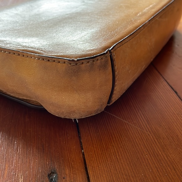 Loeffler Randall Camel Calfhair Crossbody Lock Bag - Picture 11 of 16